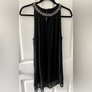 NWOT “Black Sleeveless Formal Elegant Blouse”